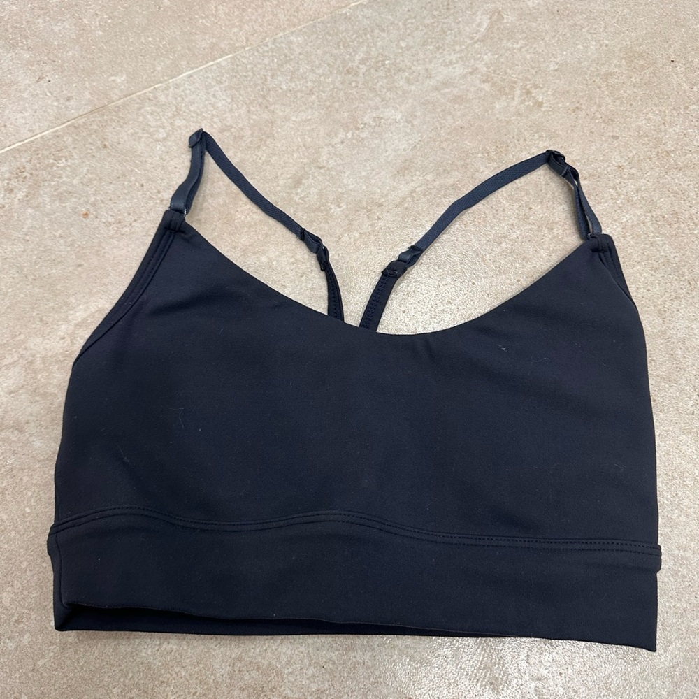 P'tula navy blue Seamless Sports Bra with Adjustable Straps (pads removed)